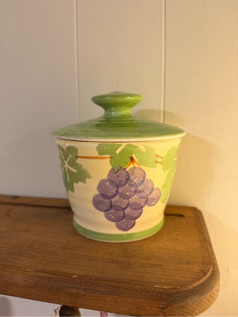 Vintage Culinary Arts Studio Collection Grape Lidded Jar / Sugar Bowl 🍇✨